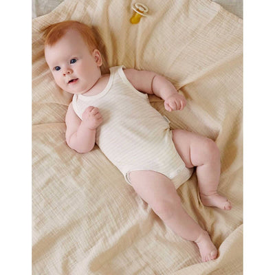 Purebaby 2 Pack Rib Bodysuit, Wheat-baby_gifts-toy_shop-Mornington_Peninsula-Australia