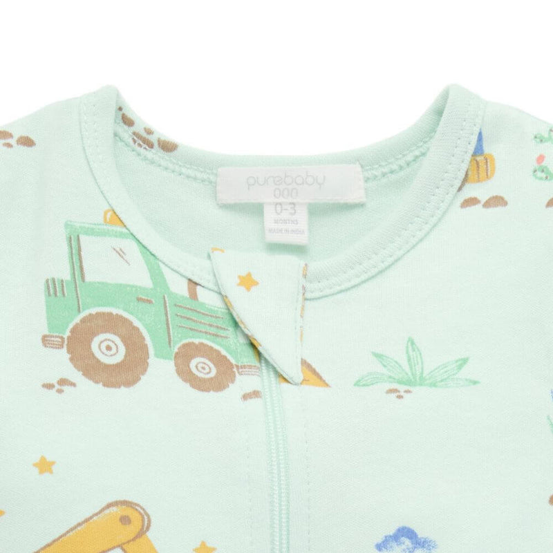 Purebaby Desert Trucks Short Sleeve Romper