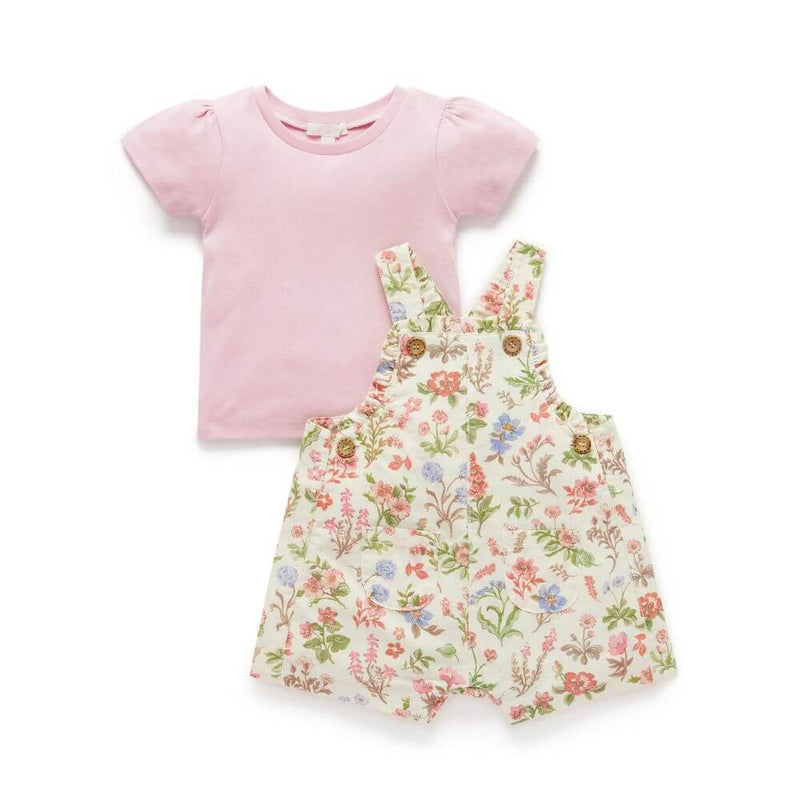 Purebaby Dune Flowers Overall Set-toys-baby_gifts-Mornington_Peninsula-Australia