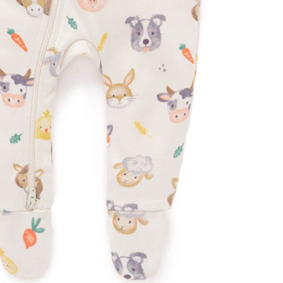 Purebaby Farm Friends Thick Romper-baby_gifts-toy_shop-Mornington_Peninsula-Australia