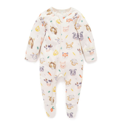 Purebaby Farm Friends Thick Romper-baby_gifts-toy_shop-Mornington_Peninsula-Australia