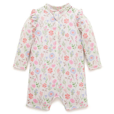 Purebaby Geranium Print Swimsuit-baby_gifts-kids_toys-childrens_books-Mornington_Peninsula