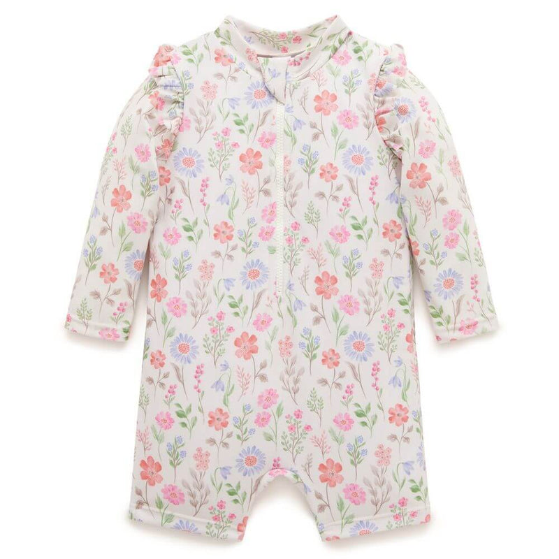 Purebaby Geranium Print Swimsuit-baby_gifts-kids_toys-childrens_books-Mornington_Peninsula