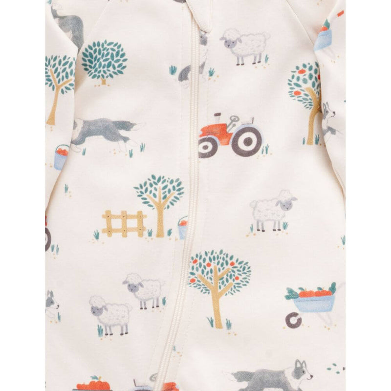 Purebaby Herding Sheep Thick Romper-baby_gifts-toy_shop-Mornington_Peninsula-Australia