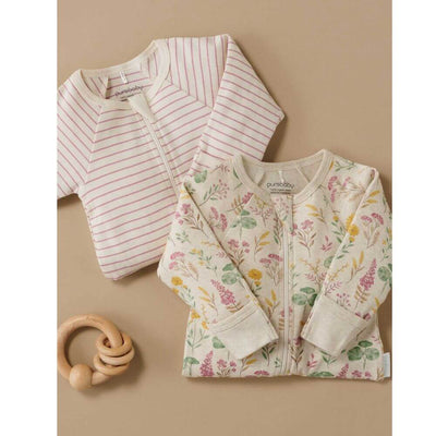 Purebaby Lilypad Zipsuit 2-Pack-baby_gifts-toys-Mornington_Peninsula-Australia