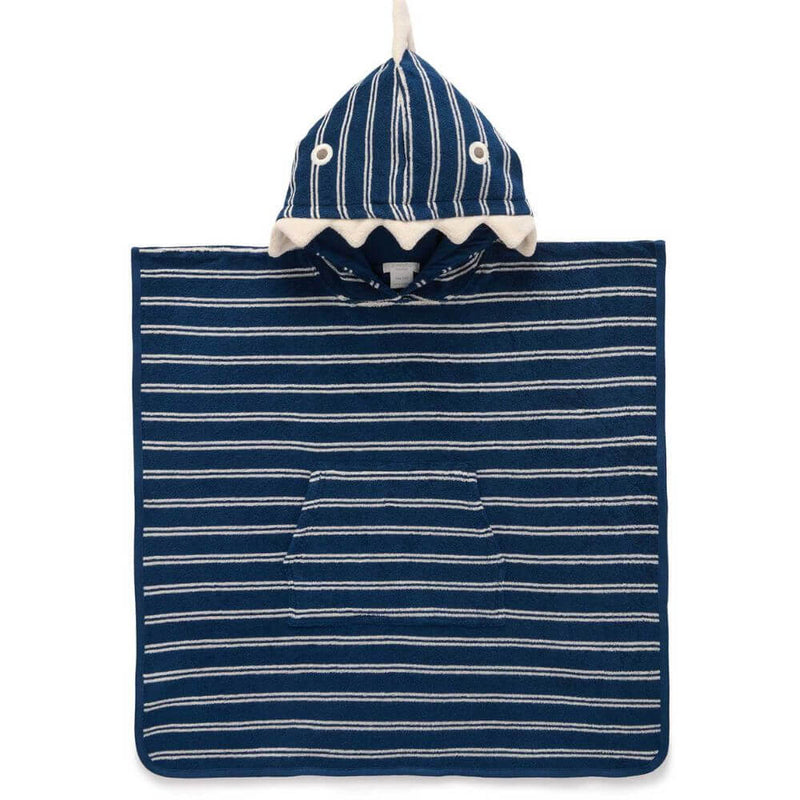 Purebaby Marine Stripe Towelling Poncho-baby_gifts-kids_toys-childrens_books-Mornington_Peninsula