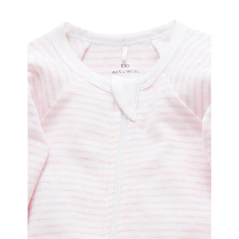 Purebaby Pink Bear Romper 2-Pack-baby_gifts-toy_shop-Mornington_Peninsula-Australia