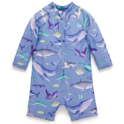 Purebaby Shark Print Swimsuit-baby_gifts-kids_toys-childrens_books-Mornington_Peninsula