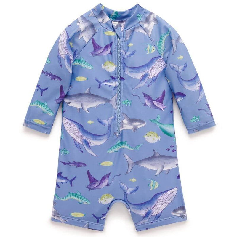 Purebaby Shark Print Swimsuit-baby_gifts-kids_toys-childrens_books-Mornington_Peninsula