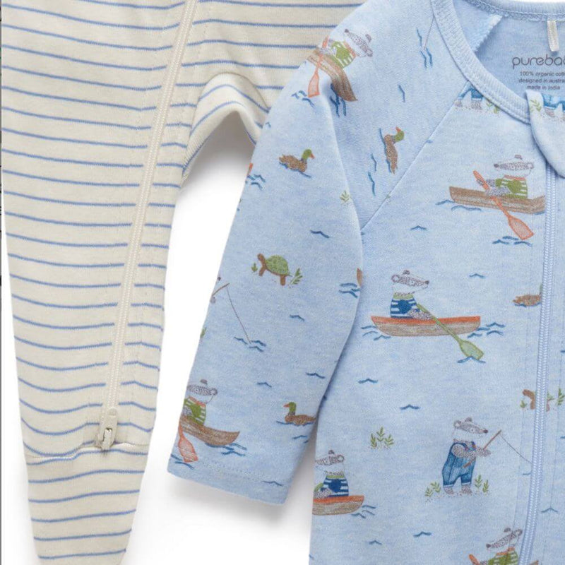 Purebaby Sky Fishing Zipsuit 2-Pack-baby_gifts-toys-Mornington_Peninsula-Australia