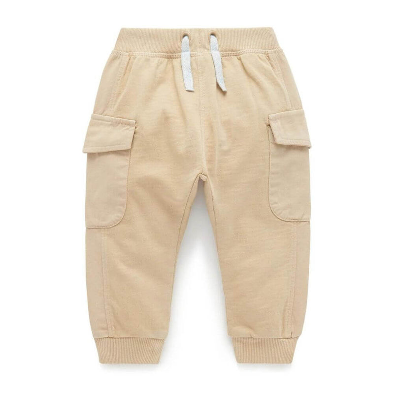 Purebaby Slouchy Cargo Pants, Driftwood-toys-baby_gifts-Mornington_Peninsula-Australia