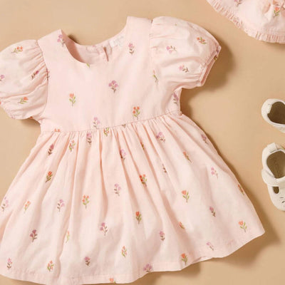 Purebaby Sprig Embroidered Dress-toys-baby_gifts-Mornington_Peninsula-Australia