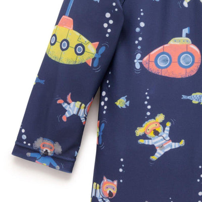 Purebaby Submarine Print Swimsuit-baby_gifts-kids_toys-childrens_books-Mornington_Peninsula