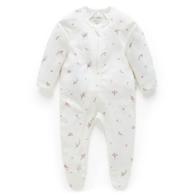 Purebaby Vanilla Blossom Romper-baby_gifts-toy_shop-Mornington_Peninsula-Australia