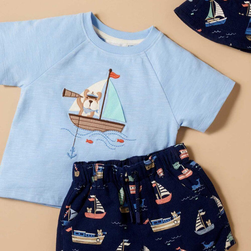 Purebaby Yacht Pull On Shorts-toys-baby_gifts-Mornington_Peninsula-Australia