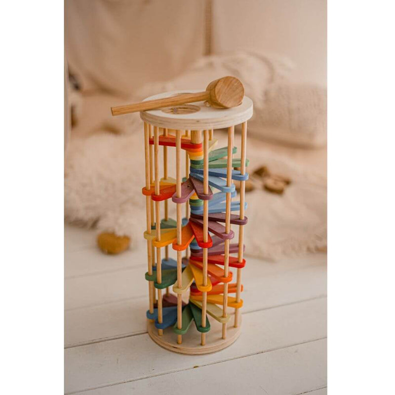 Baby Gifts-Kids Books & Toys-Mornington-Balnarring-Qtoys Wooden Pound a Ball Tower