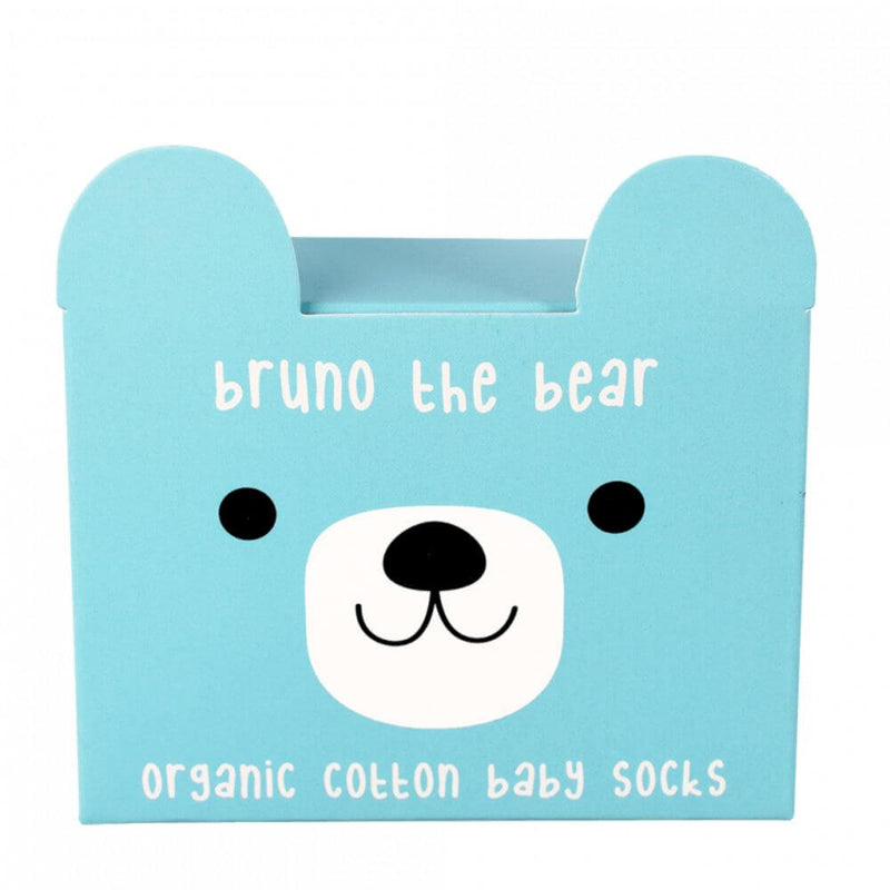 toy_shop_Mornington_Peninsula-Rex London Pair of Baby Socks - Bear-baby_gifts-Australia