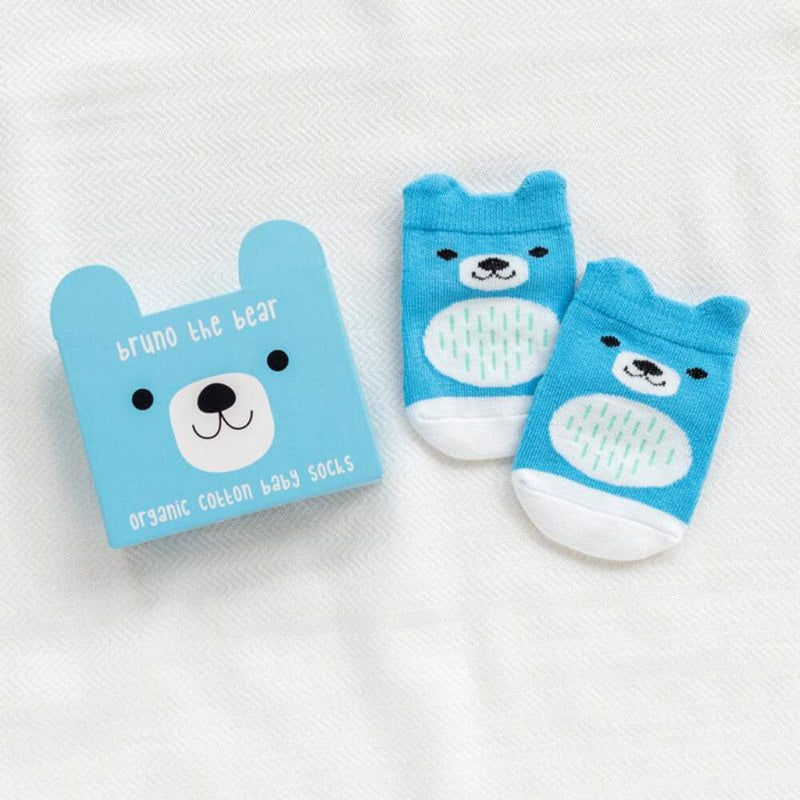 toy_shop_Mornington_Peninsula-Rex London Pair of Baby Socks - Bear-baby_gifts-Australia