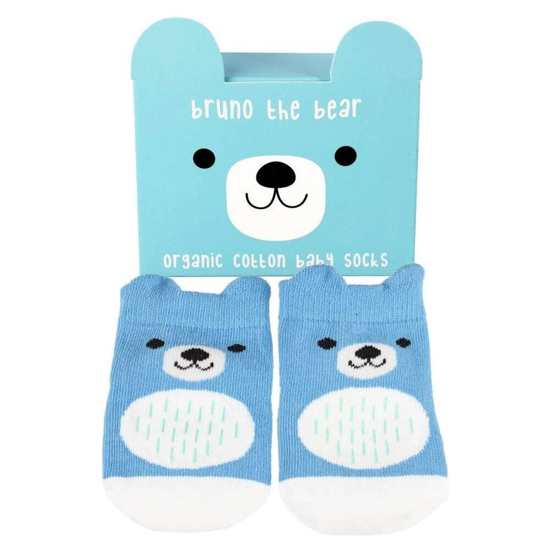 toy_shop_Mornington_Peninsula-Rex London Pair of Baby Socks - Bear-baby_gifts-Australia