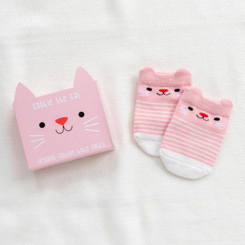 toy_shop_Mornington_Peninsula-Rex London Pair of Baby Socks - Cat-baby_gifts-Australia
