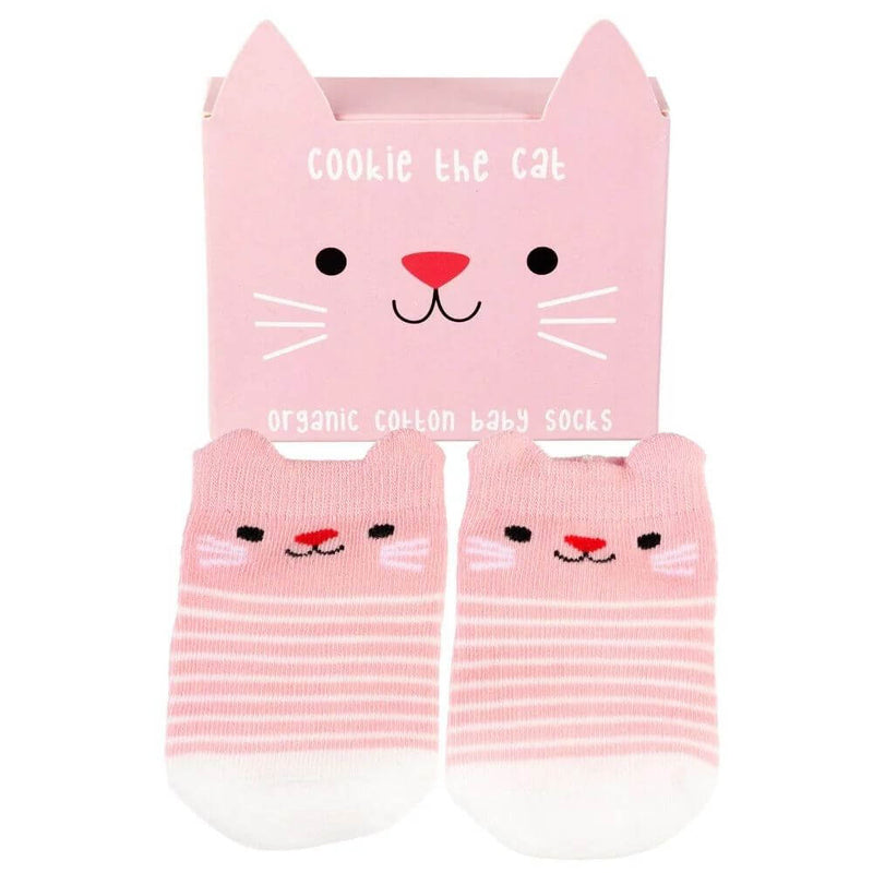 toy_shop_Mornington_Peninsula-Rex London Pair of Baby Socks - Cat-baby_gifts-Australia