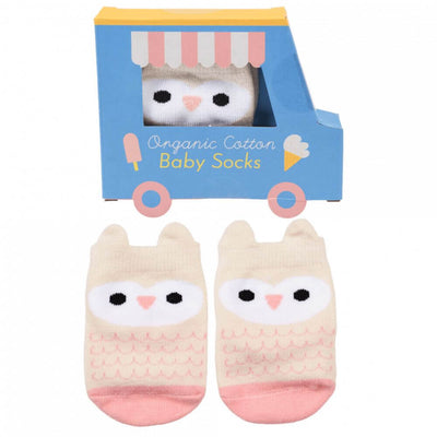 toy_shop_Mornington_Peninsula-Rex London Pair of Baby Socks - Owl-baby_gifts-Australia