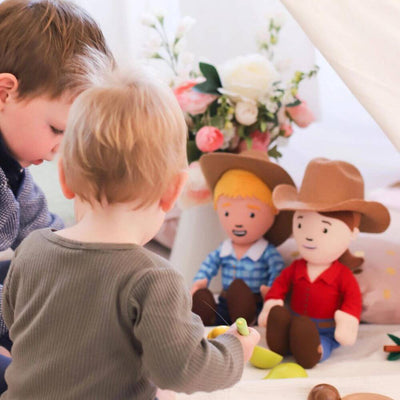 Ruby Farmer Cuddle Doll Toy-baby_gifts-Toy_shop-Mornington_Peninsula