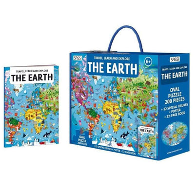 Sassi The Earth Travel, Learn & Explore Puzzle 200pc-baby_gifts-toy_shop-Mornington_Peninsula-Australia