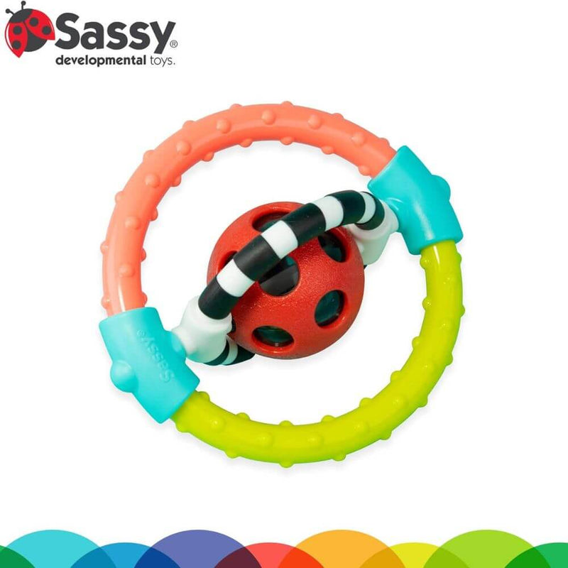 Sassy Baby Spin & Chew Ring Rattle-baby_gifts-toy_shop-Mornington_Peninsula-Australia