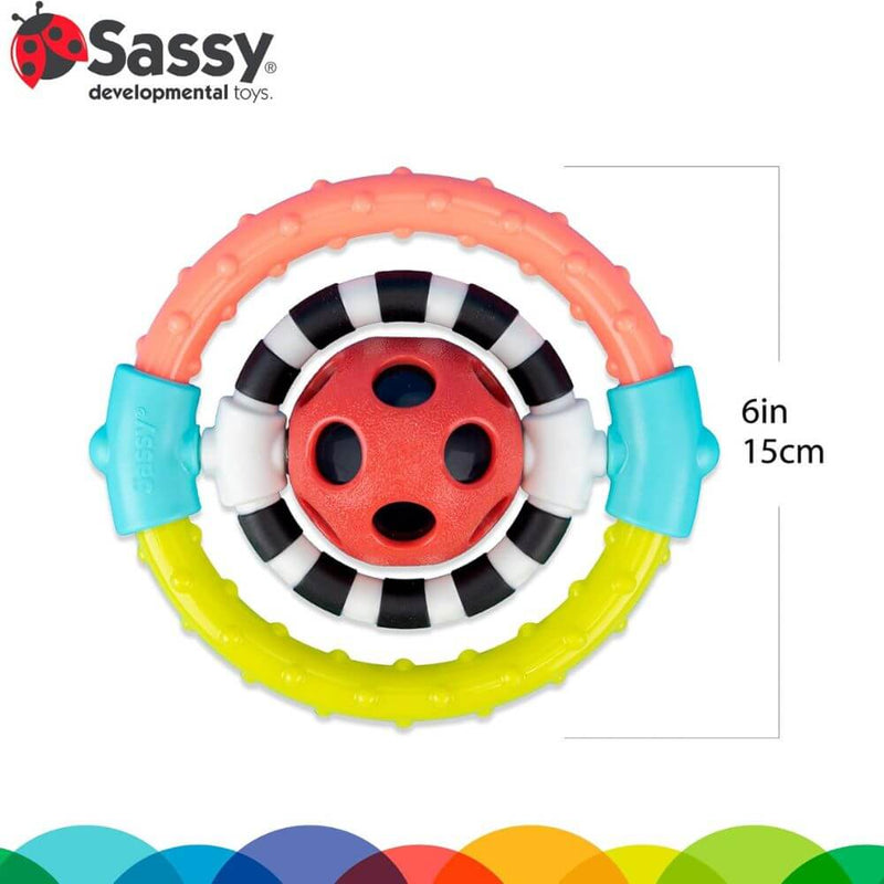 Sassy Baby Spin & Chew Ring Rattle-baby_gifts-toy_shop-Mornington_Peninsula-Australia