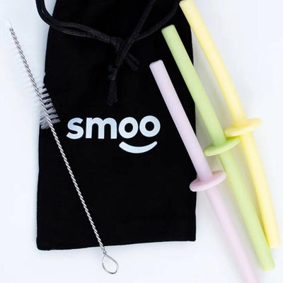 Smoo Silicone Straw Set (4) - Pastel-baby gifts-kids toys-Mornington Peninsula