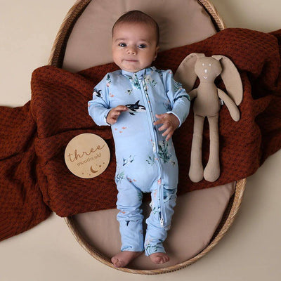 Snuggle Hunny Blue Ocean Romper-baby_gifts-toy_shop-Mornington_Peninsula-Australia