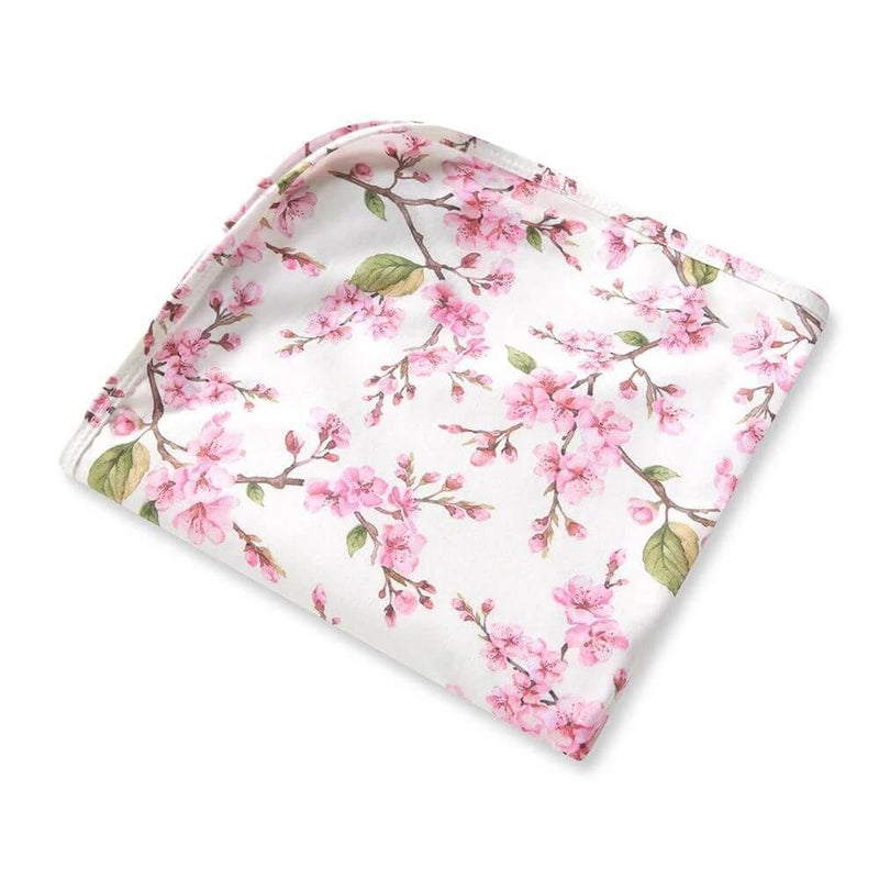 Snuggle Hunny Cherry Blossom Jersey Wrap & Headband Set-baby_gifts-kids_toys-childrens_books-Mornington_Peninsula