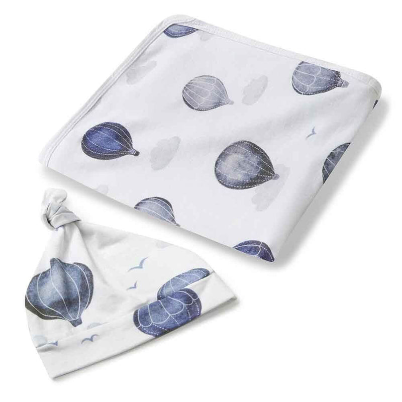 Snuggle Hunny Cloud Chaser Jersey Wrap & Beanie Set-baby_gifts-Mornington_Peninsula-toys_online-Australia