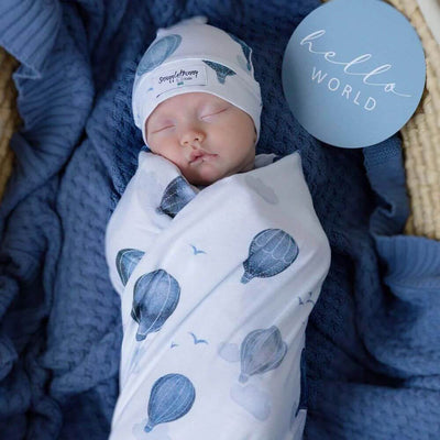 Snuggle Hunny Cloud Chaser Jersey Wrap & Beanie Set-baby_gifts-Mornington_Peninsula-toys_online-Australia