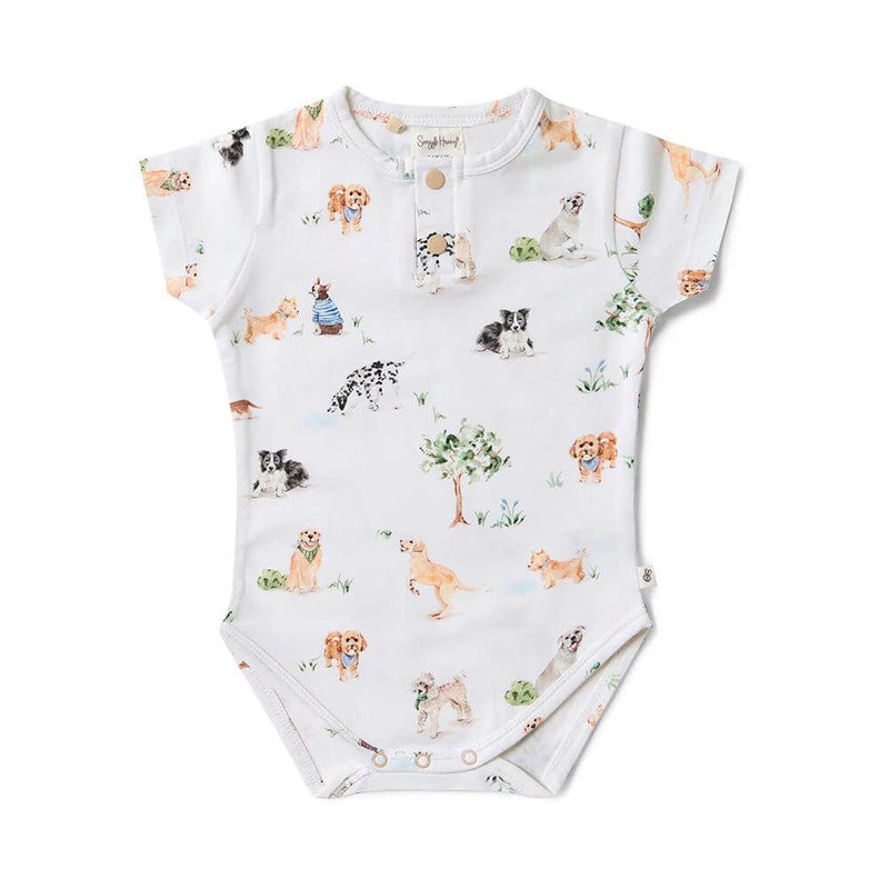 Snuggle Hunny Dog Park Bodysuit-baby_gifts-toy_shop-Mornington_Peninsula-Australia