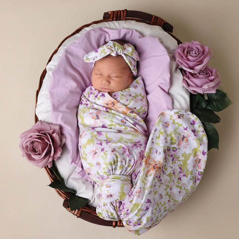 Snuggle Hunny Isla Jersey Wrap & Topknot Set-best_baby_gifts-toy_shop-Mornington_Peninsula-Australia