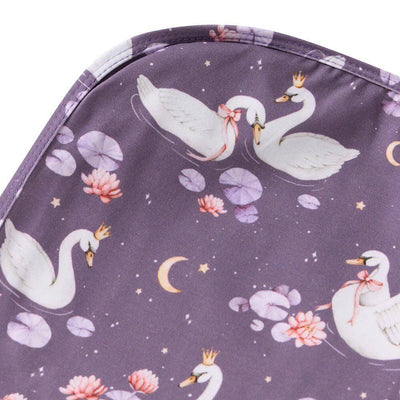 Snuggle Hunny Midnight Swan Jersey Wrap & Topknot Set-baby_gifts_online_australia