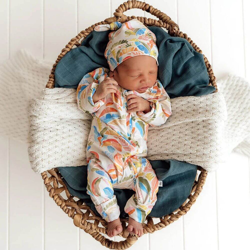 Snuggle Hunny Summer Palm Romper