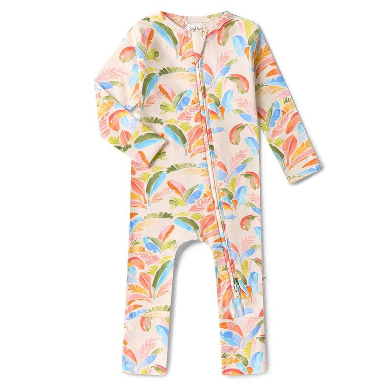 Snuggle Hunny Summer Palm Romper