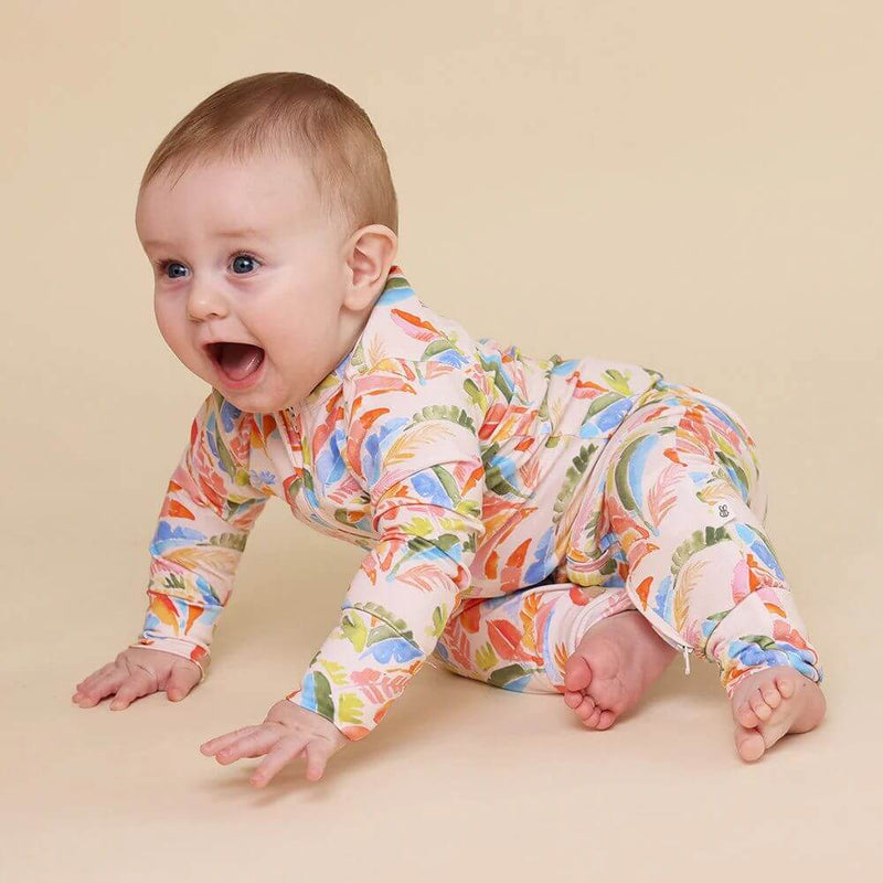 Snuggle Hunny Summer Palm Romper