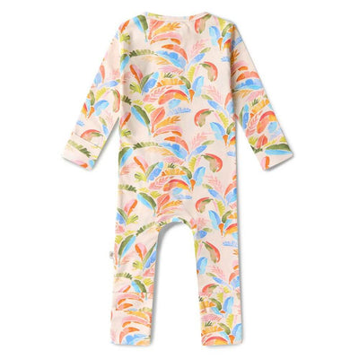 Snuggle Hunny Summer Palm Romper