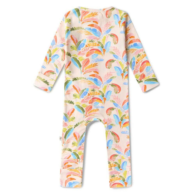 Snuggle Hunny Summer Palm Romper