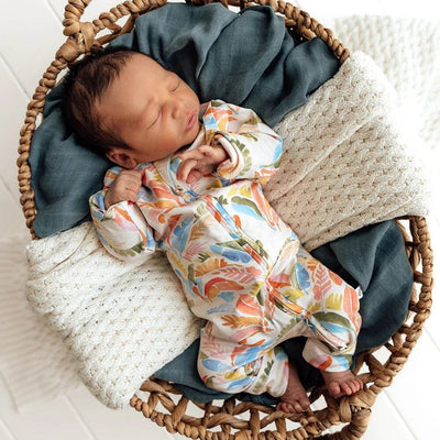 Snuggle Hunny Summer Palm Romper