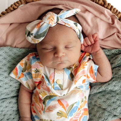 Snuggle Hunny Summer Palm Bodysuit