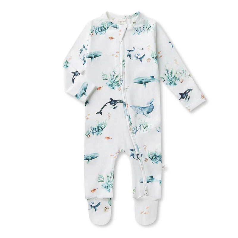 Snuggle Hunny Ocean Romper