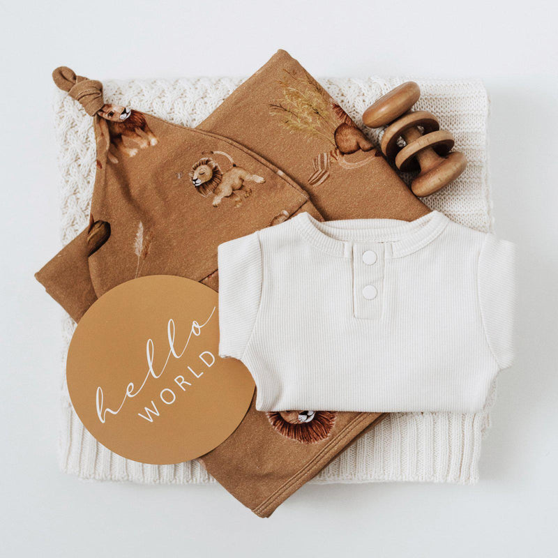 Snuggle Hunny Roar Jersey Wrap & Beanie Set-baby_gifts_online_australia
