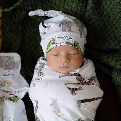 Snuggle Hunny Safari Jersey Wrap & Beanie Set-baby_gifts-Mornington_Peninsula-toys_online-Australia