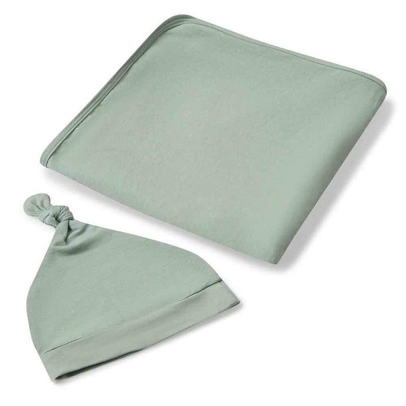 Snuggle Hunny Sage Wrap & Beanie Set-baby gifts-toys-Mornington Peninsula