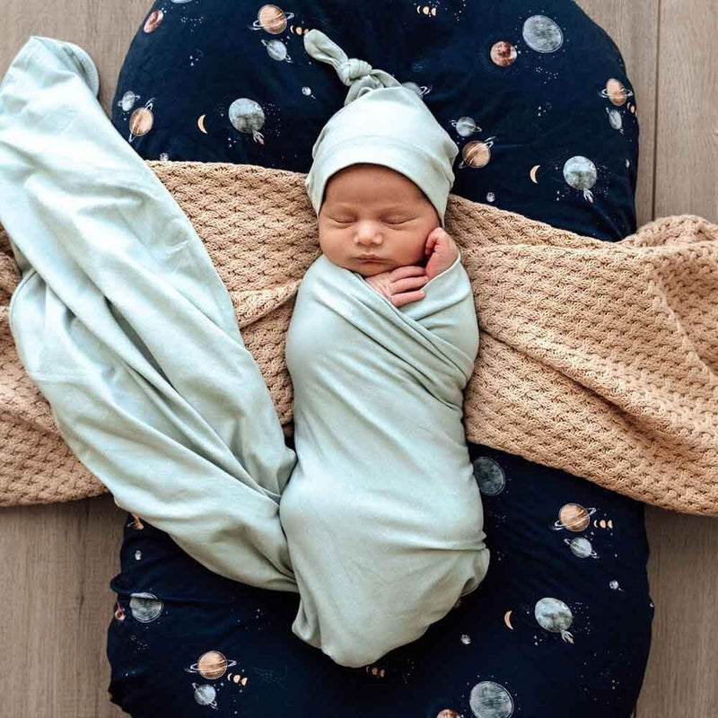 Snuggle Hunny Sage Wrap & Beanie Set-baby gifts-toys-Mornington Peninsula